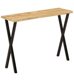 Table console à live edge 105x33x76 cm bois de manguier massif