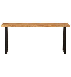 Banc avec bord vivant 105 cm bois d'acacia massif