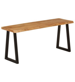 Banc avec bord vivant 105 cm bois d'acacia massif