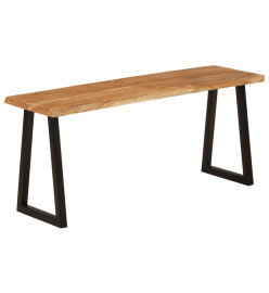 Banc avec bord vivant 105 cm bois d'acacia massif