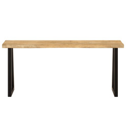 Banc avec bord vivant 105 cm bois de manguier massif