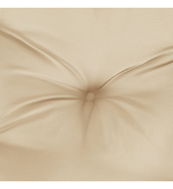 Coussin rond beige Ø 60 x11 cm tissu oxford