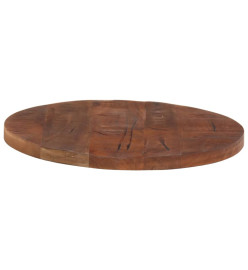 Dessus de table Ø 50x3,8 cm rond bois massif de récupération