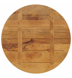 Dessus de table Ø 70x3,8 cm rond bois de manguier massif