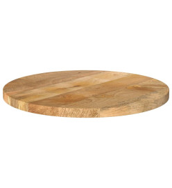 Dessus de table Ø 60x3,8 cm rond bois de manguier massif