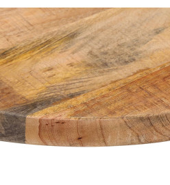 Dessus de table Ø 40x3,8 cm rond bois massif de manguier brut