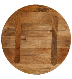 Dessus de table Ø 60x3,8 cm rond bois de manguier massif