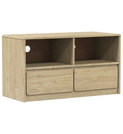 Meuble TV SAUDA chêne 99x43x55 cm bois de pin massif