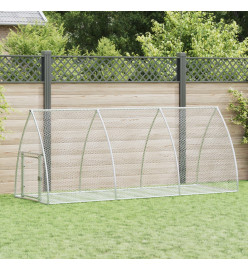 Cage à lapin argenté 300x105x120 cm acier galvanisé