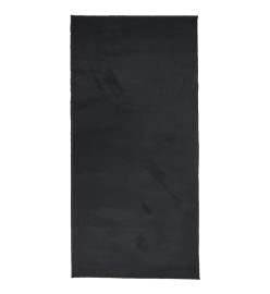 Tapis OVIEDO à poils courts noir 100x200 cm