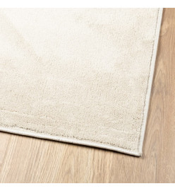 Tapis OVIEDO à poils courts beige 80x250 cm