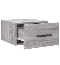 Tables de chevet murales 2 pcs sonoma gris 35x35x20 cm