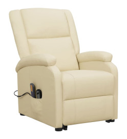 Fauteuil de massage Crème Similicuir