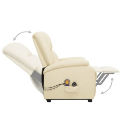 Fauteuil de massage Crème Similicuir