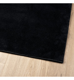 Tapis OVIEDO à poils courts noir 160x160 cm