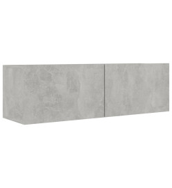 Ensemble de meuble TV 6 pcs Gris béton Aggloméré