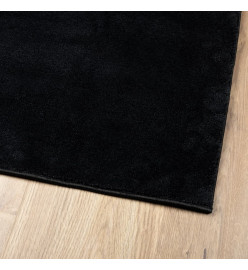 Tapis OVIEDO à poils courts noir 60x110 cm