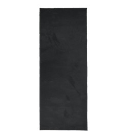 Tapis OVIEDO à poils courts noir 80x200 cm