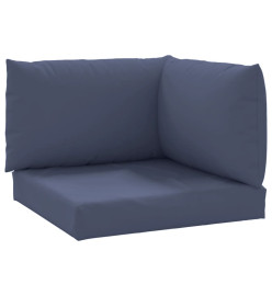 Coussins de palette lot de 3 bleu marine tissu oxford