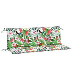 Coussins de banc de jardin lot de 2 multicolore 150x50x7 cm