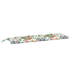 Coussins de banc de jardin lot de 2 multicolore 150x50x7 cm