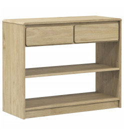 Table console SAUDA chêne 89,5x36,5x73 cm bois de pin massif