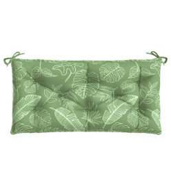 Coussins de banc de jardin lot de 2 motif de feuilles