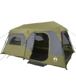 Tente de camping 9 personnes vert 441x288x217 cm