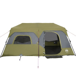 Tente de camping 9 personnes vert 441x288x217 cm