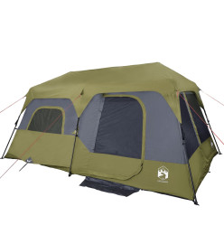 Tente de camping 9 personnes vert 441x288x217 cm