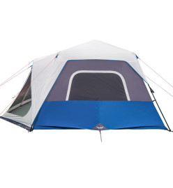 Tente de camping avec lumière LED bleu 443x437x229 cm