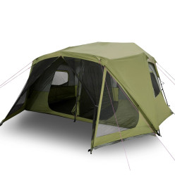 Tente de camping 10 personnes vert 443x437x229 cm