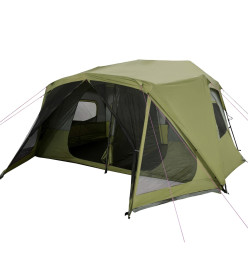 Tente de camping 10 personnes vert 443x437x229 cm