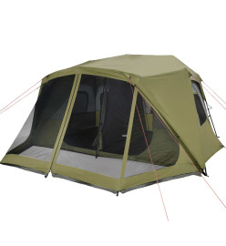 Tente de camping 10 personnes vert 443x437x229 cm