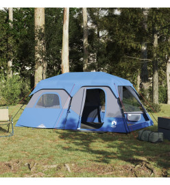 Tente de camping 9 personnes bleu 441x288x217 cm