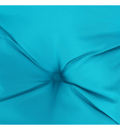 Coussin rond turquoise Ø 100 x11 cm tissu oxford