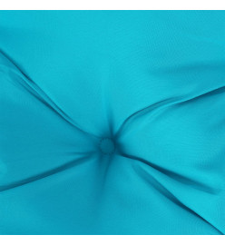 Coussin rond turquoise Ø 60 x11 cm tissu oxford