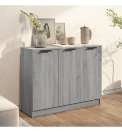 Buffet Sonoma gris 90,5x30x70 cm Bois d'ingénierie