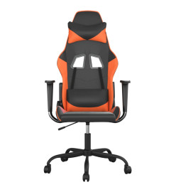 Chaise de jeu de massage Noir et orange Similicuir