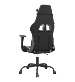Chaise de jeu de massage Noir et blanc Similicuir