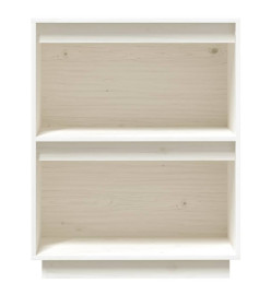 Armoire console Blanc 60x34x75 cm Bois de pin solide