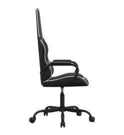 Chaise de jeu Noir et blanc Similicuir