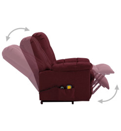 Fauteuil de massage Rouge bordeaux Tissu