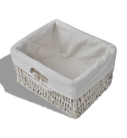 Porte-manteau Blanc 60x23,5x33 cm Bois de Paulownia
