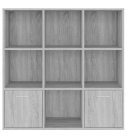 Armoire à livres Sonoma gris 98x30x98 cm