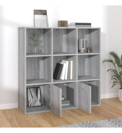 Armoire à livres Sonoma gris 98x30x98 cm