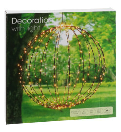 ProGarden Boule lumineuse décorative LED pliable 30 cm