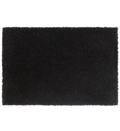 Tapis de porte 5 pcs noir 40x60 cm fibre de coco touffeté