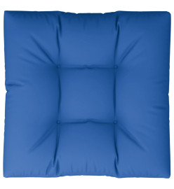 Coussin de palette bleu royal 80x80x12 cm tissu