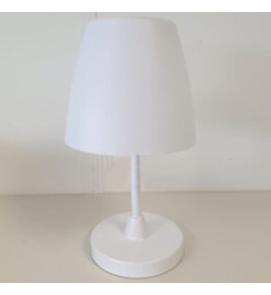 H&S Collection Lampe de table rechargeable LED blanc 13x30 cm